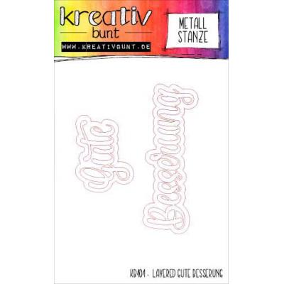 kreativbunt Cutting Dies - Layered Gute Besserung